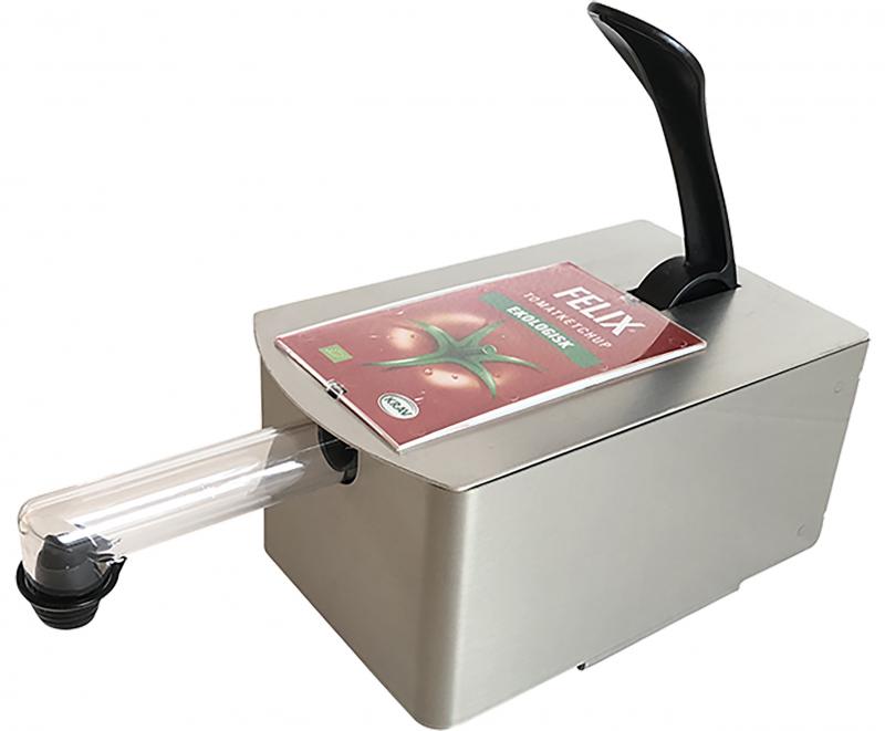 Orkla Sentomat Express, Dispenserpaket med etikettskydd, 11,5 mm, för Ketchup, Senap och Dressing