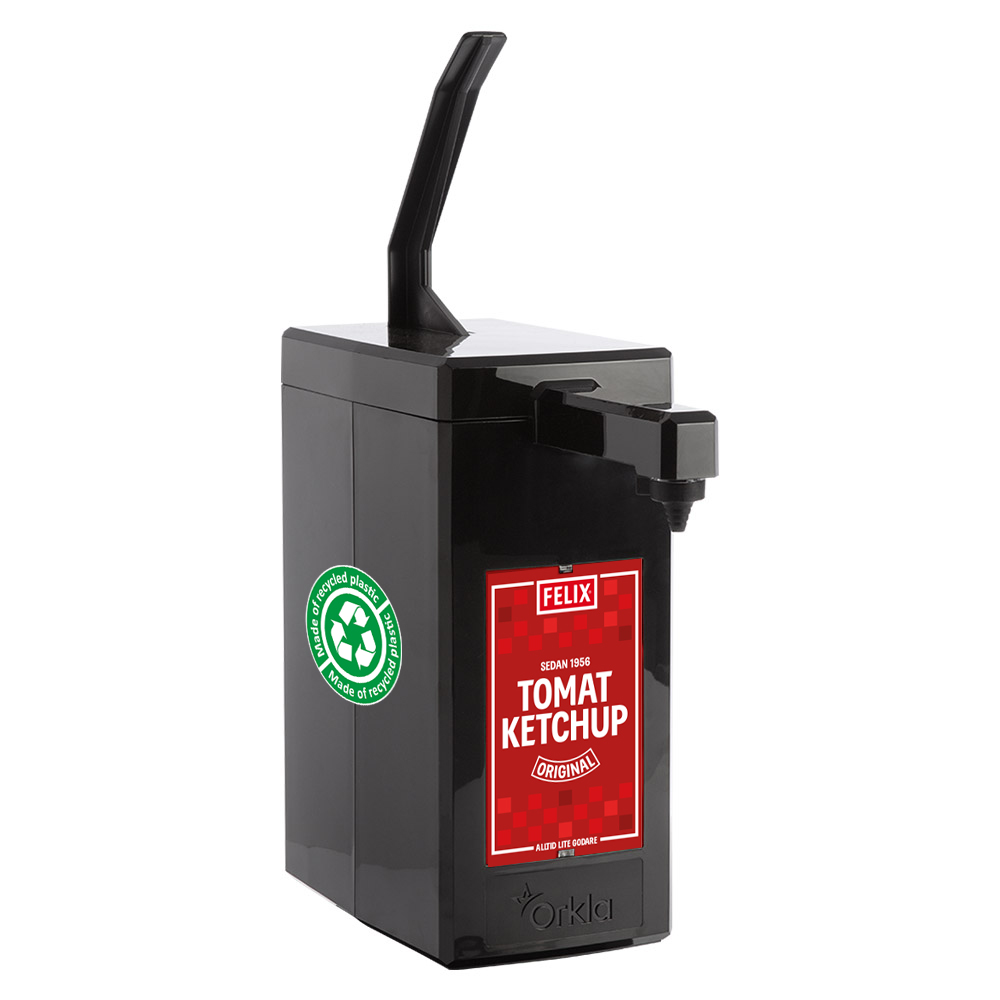 SENTOMAT® United, Dispenserpaket, Svart, 11,5 mm, för Ketchup, Senap och Dressing