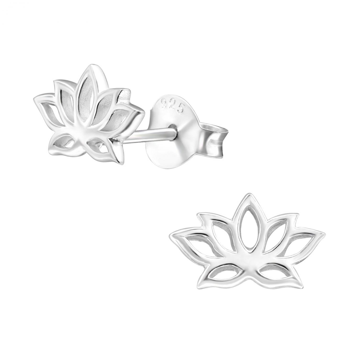 Lotus - Studs - Örhängen i äkta silver