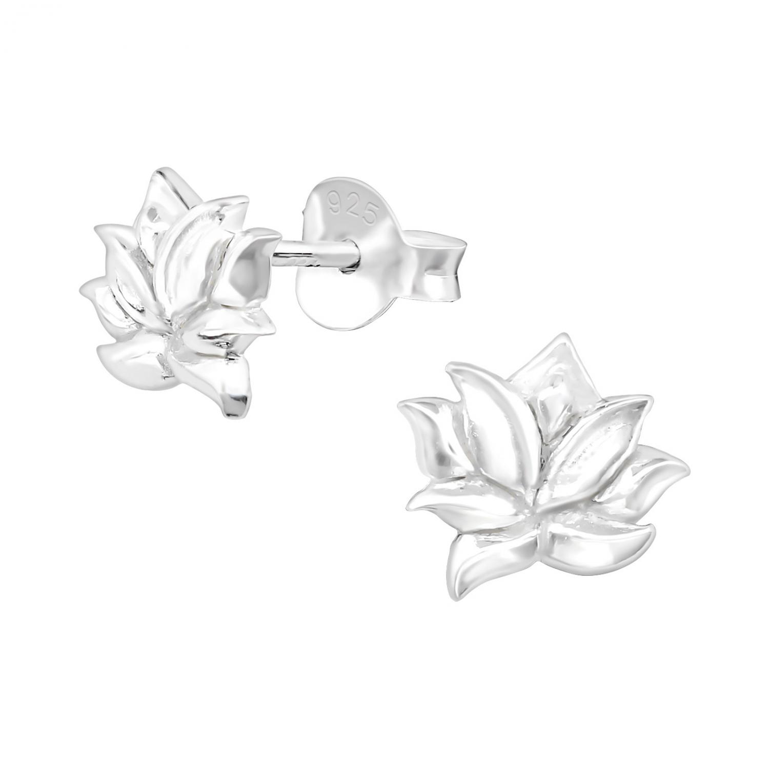 Lotus - Studs - Örhängen i äkta silver