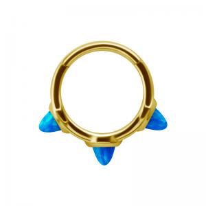Golden Steel Clicker - Blå Opalit