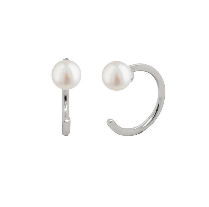 Ear Huggies - Hoops örhängen med Pärlor