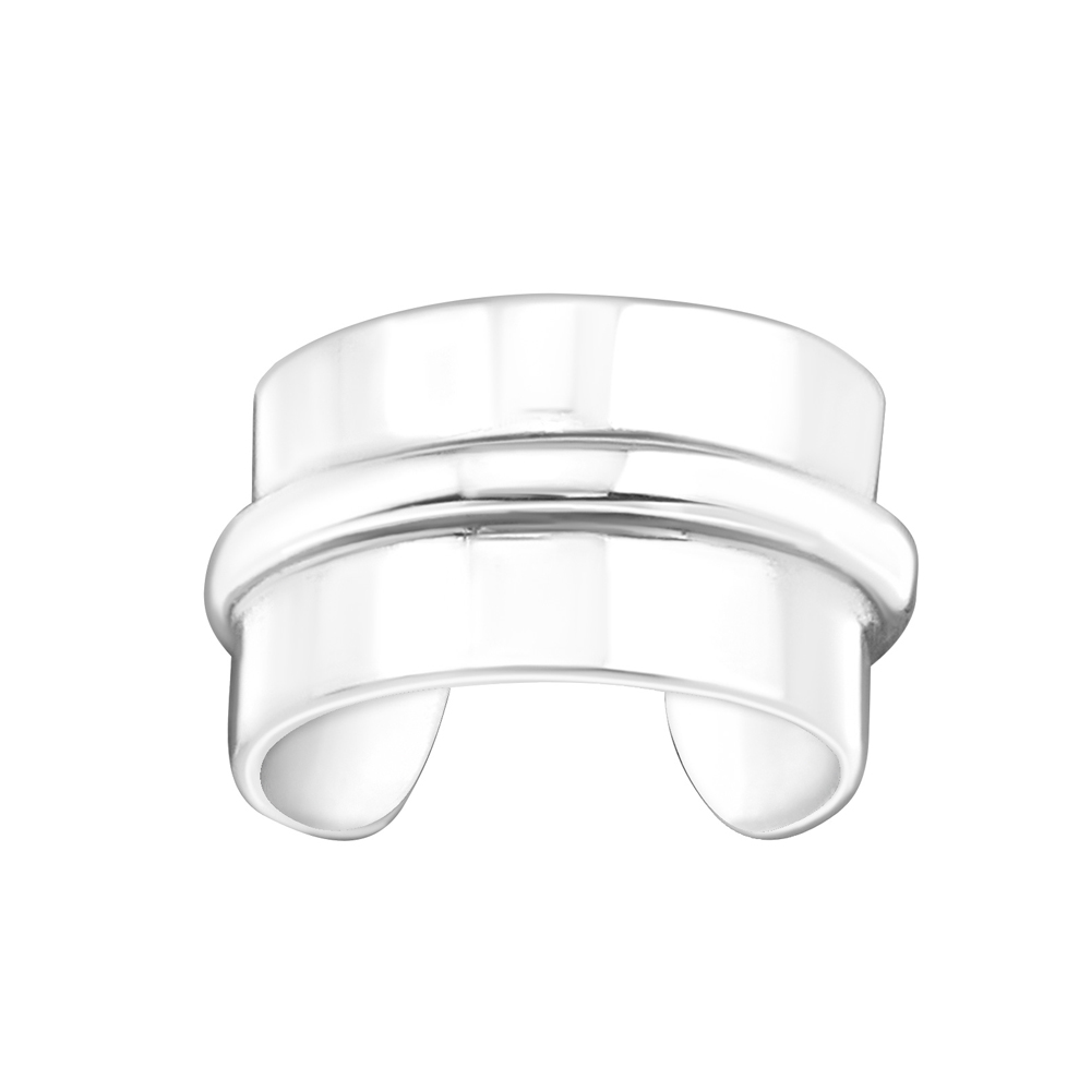 Ear cuff - Äkta silver - Bred ring