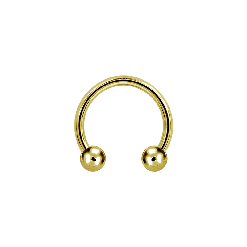 Hästsko Circulär barbell Guld ORNAMENT
