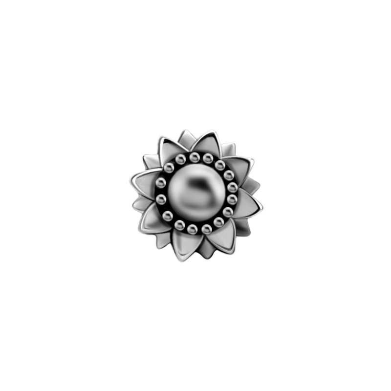Blomma - Topp till piercing i stål