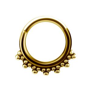 Clicker Ring - Piercingsmycke - Guld