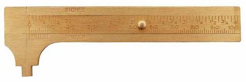 Skjutmått 0-100 mm mässing Diesella