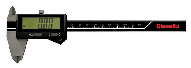 Digitalt skjutmått 0-200 mm IP67 Diesella
