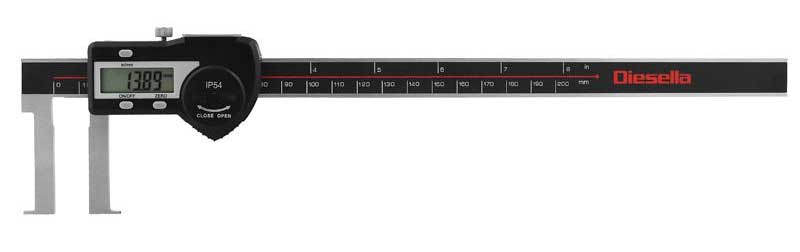 Digitalt skjutmått 25-200 mm för inv. mätning Diesella