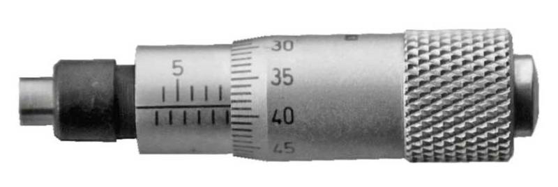 Inbyggnadsmikrometer 0-06,5 mm analog omvänd skala Diesella