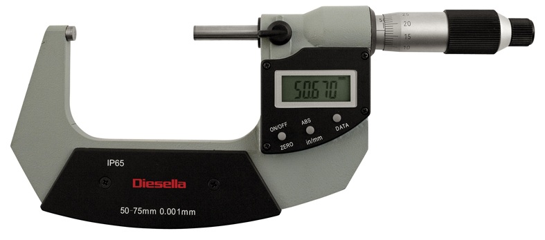 Digital mikrometer 0-25 mm Diesella IP65