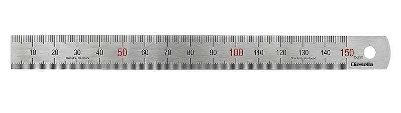 Stålskala 150 mm Diesella