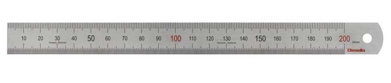 Stålskala 200 mm Diesella