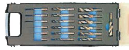 Spiralborrsats 1-10 mm HSS Format bitsfäste