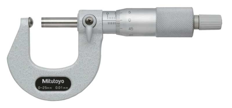 Rörmikrometer 0-25 mm Mitutoyo sfäriskt anslag