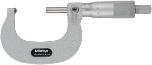 Rörmikrometer 25-50 mm Mitutoyo sfäriskt anslag