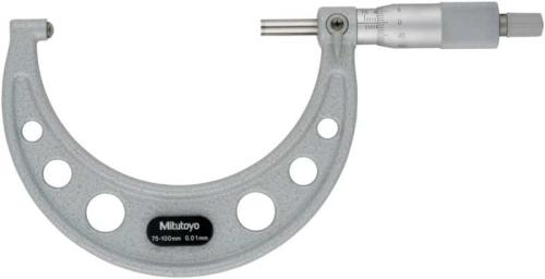 Rörmikrometer 75-100 mm Mitutoyo sfäriskt anslag