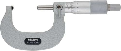 Rörmikrometer 25-50 mm Mitutoyo sfäriskt anslag och spindel