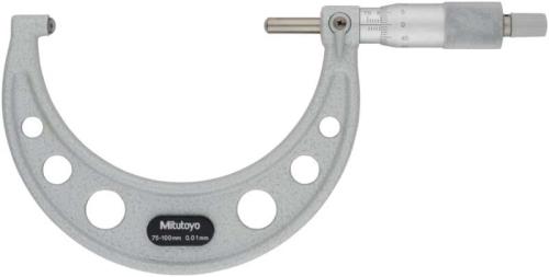 Rörmikrometer 75-100 mm Mitutoyo sfäriskt anslag och spindel