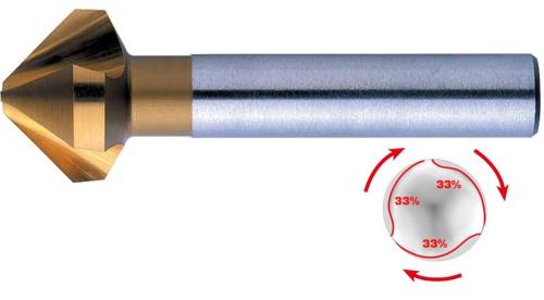 Försänkare 06,3 mm 90° HSS-TiAIN Rotastop Exact