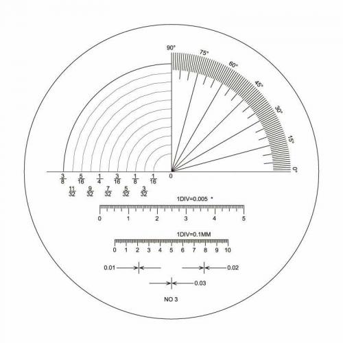 Skala nr.03 till mätlupp 10x Diesella