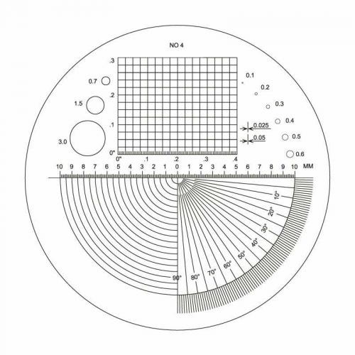 Skala nr.04 till mätlupp 10x Diesella