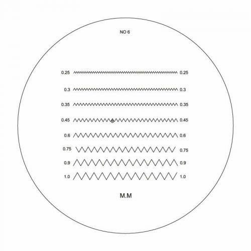 Skala nr.06 till mätlupp 10x Diesella