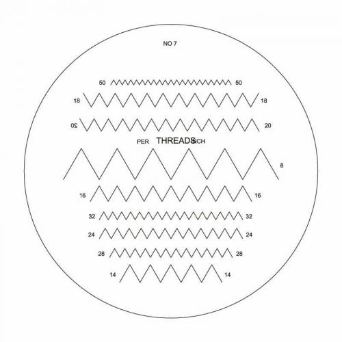 Skala nr.07 till mätlupp 10x Diesella