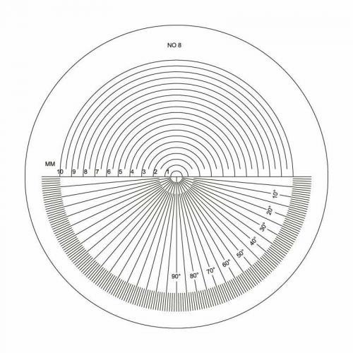 Skala nr.08 till mätlupp 10x Diesella