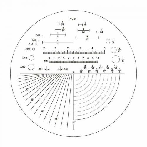 Skala nr.09 till mätlupp 10x Diesella
