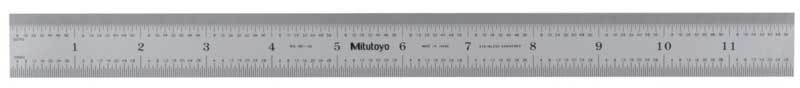 Stålskala 300 mm/12 tum Mitutoyo