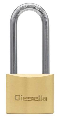 Hänglås 40 mm lång bygel Diesella D:LOCKS