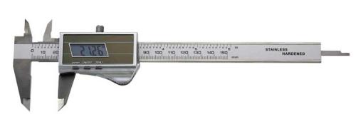 Digitalt skjutmått 0-150 mm platt djupmått solcell