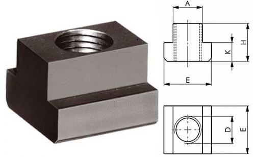 T-spårsmutter 06 mm M5 AMF