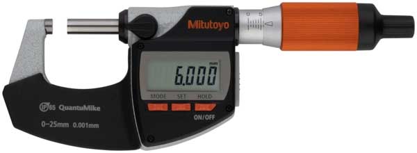 Digital mikrometer 0-25 mm Mitutoyo QuantuMike med dubbelriktad datautgång