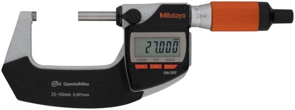 Digital mikrometer 25-50 mm Mitutoyo QuantuMike med dubbelriktad datautgång