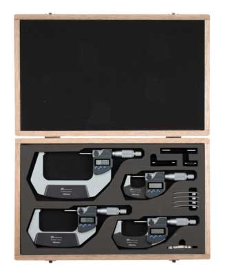 Digital mikrometersats 0-100 mm med datautgång Mitutoyo