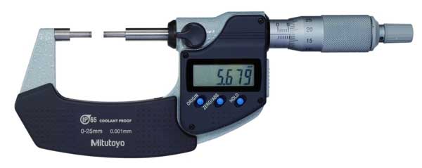 Spårmikrometer 0-25 mm typ A Mitutoyo