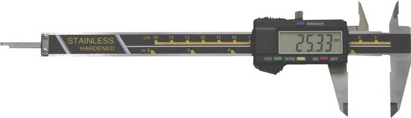 Digitalt skjutmått 0-150 mm vänster Fortis