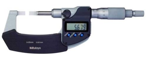 Digital bladmikrometer 0-25 mm Mitutoyo Typ A