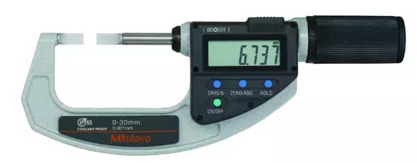 Digital bladmikrometer 0-30 mm Mitutoyo Quickmike Typ A