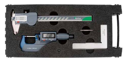 Mätverktygsats 3 st Fortis digital
