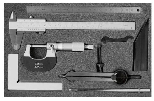 Mätverktygsats 7 st Fortis analog
