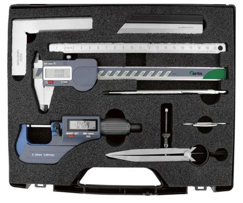 Mätverktygsats 7 st Fortis digital