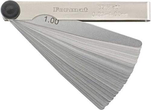Bladmått 0,03-1 mm 32 st Format