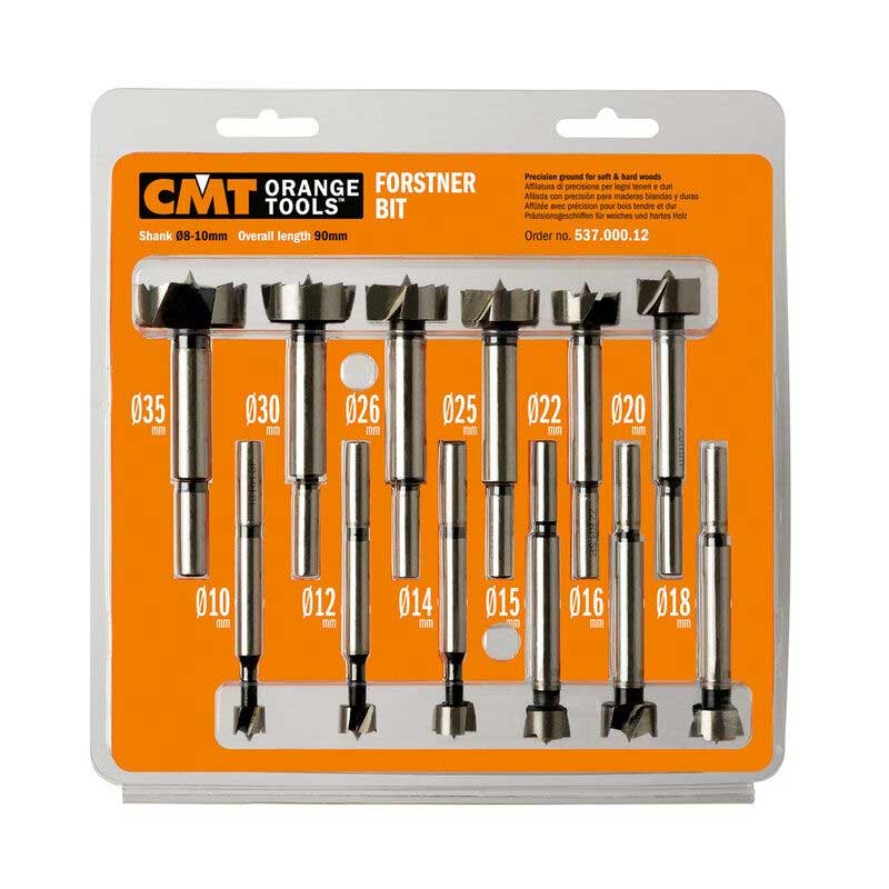 Kvistborrsats 10-35 mm 12 st CMT Orange Tools