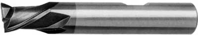 Pinnfräs HM 18 mm kort 2-skär uni weldon ZCC-CT TiAIN