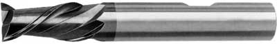 Pinnfräs HM 07,5 mm lång 2-skär uni ZCC-CT weldon TiAIN