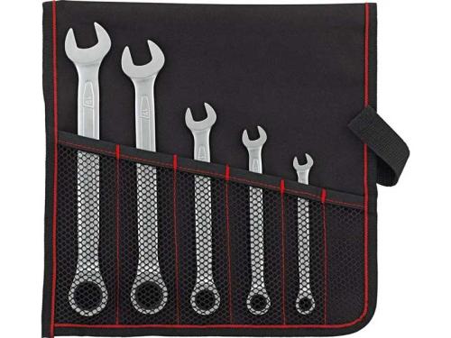 U-ringspärrnyckelsats 8-19 mm 5 st Format rak