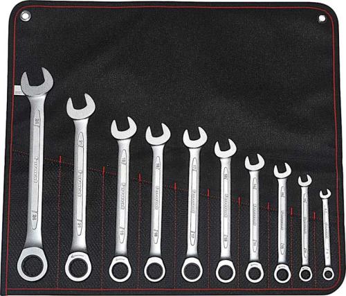 U-ringspärrnyckelsats 8-24 mm 10 st Format rak